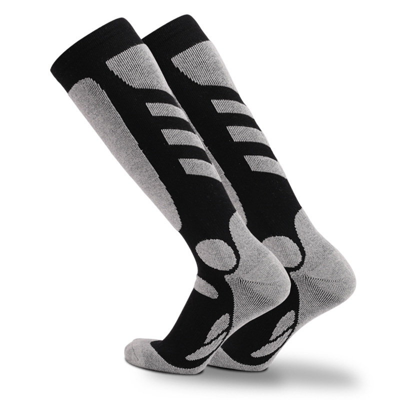 Ski Compression Socks Sports Thick Hiking Socks Trrry Towels Bottom Sweat-absorbent Warm Compression Stockings